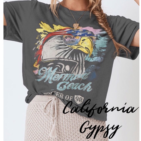 UNBRANDED Tops - RESTOCKING🎉Mermaid Beach Gypsy boho T-shirt